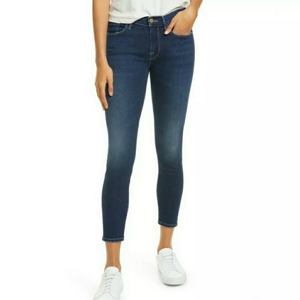 Frame Denim Jeans Size 30 Le‎ Skinny de Jeanne Crop Bonn med wash